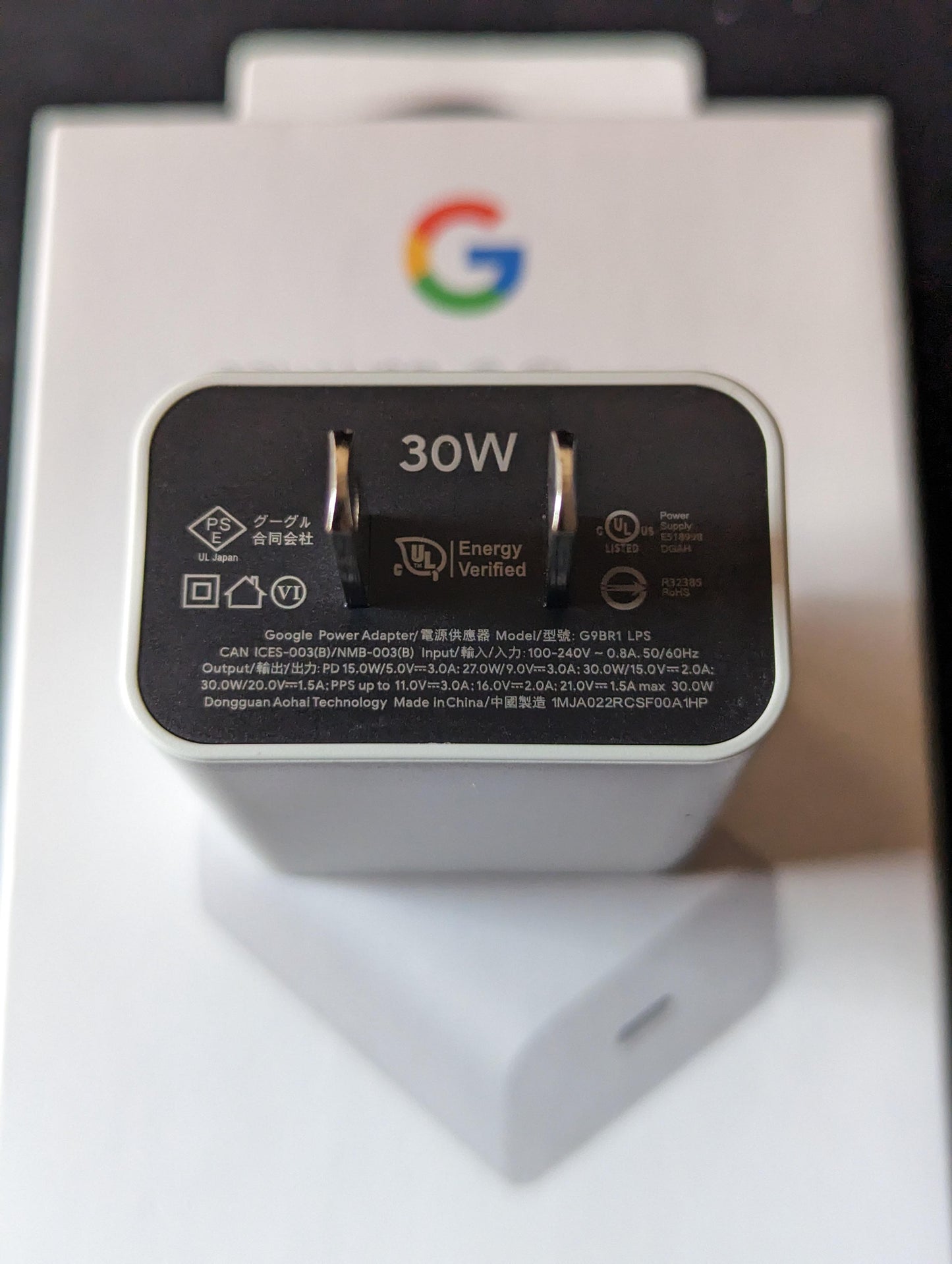 Google 30w Adapter + Google 30w Type-C Cable