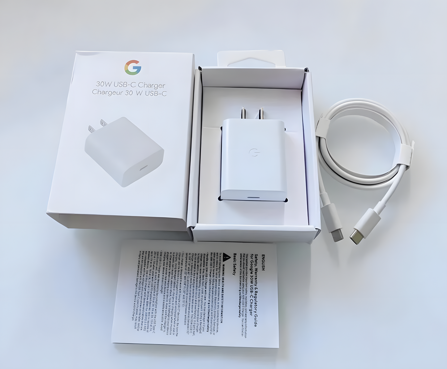 Google 30w Adapter + Google 30w Type-C Cable